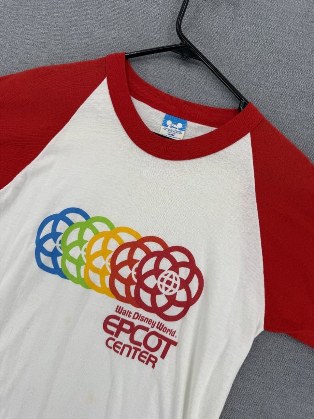 Vtg Walt Disney Fashions World Epcot Center Graphic T-Shirt Mens L Tee Y2K